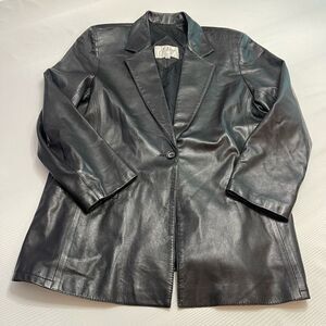 REMY Women’s Butter Soft Leather Black VTG Jacket Size Medium